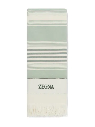 Zegna Beach Towel In Green