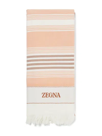 Zegna Beach Towel In Black