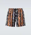 Zegna Bedruckte Badeshorts In Multi