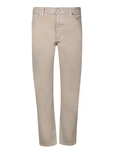 ZEGNA BEIGE COTTON JEANS