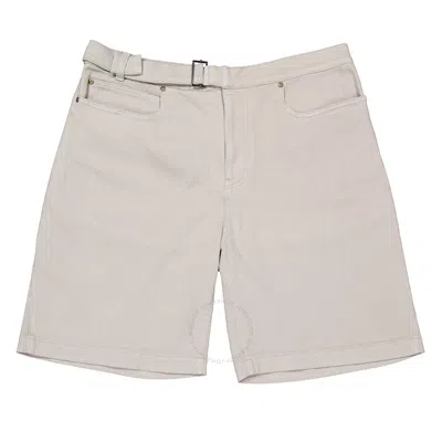 Zegna Beige Cotton Twill Shorts In Sand