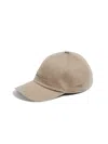 Zegna Embroidered-motif Cap In Beige