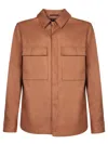 Zegna Sovracamicia In Beige