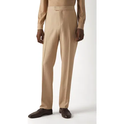 Zegna Beige Oasi Lino Pants In Multi