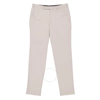 Zegna Beige Slim-fit Long Formal Trousers In Neutral