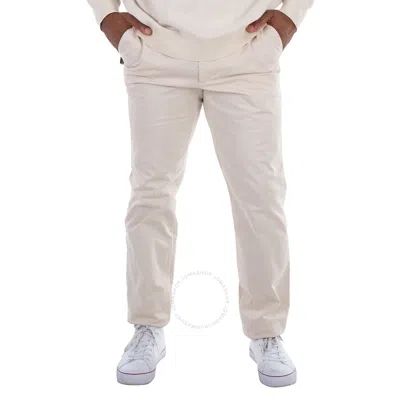 Zegna Beige Tailored Cotton Trousers In White