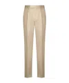 Zegna Beige Cashmere Trousers In Beige