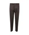 Zegna Belt-loop Casual Pants In Black