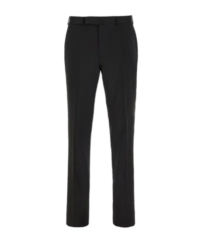 Zegna Black Wool Pants In 6zf061a6