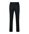 Zegna Pantalon En Coton Noir In Black