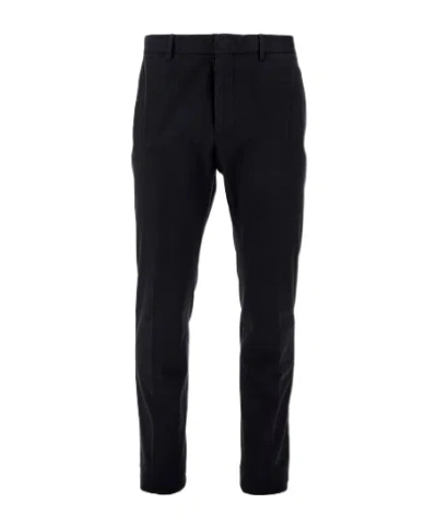 Zegna Belt-loop Casual Pants In Black