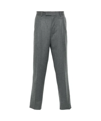 Zegna Belt-loop Casual Pants In Black