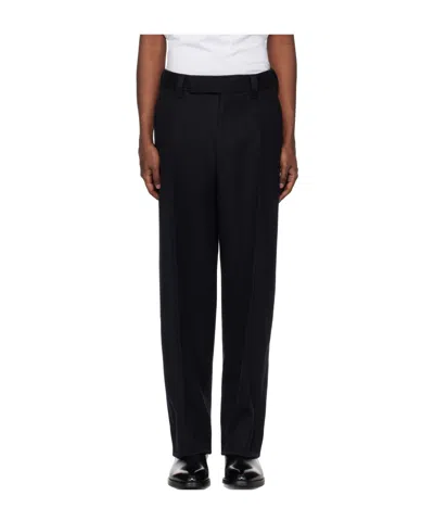Zegna Belt-loop Casual Pants In Black