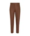 Zegna Belt-loop Casual Pants In Brown