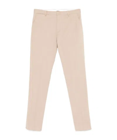 Zegna Belt-loop Casual Pants In Beige