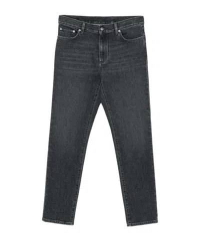 Zegna Belt Loop Jeans In Black
