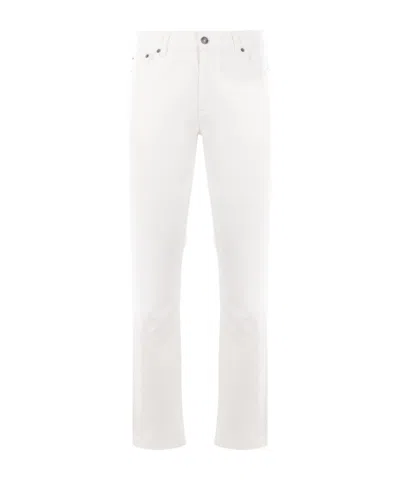 Zegna Belt-loop Jeans In White