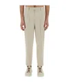 Zegna Trousers With Pleated Front And Pockets In Nude