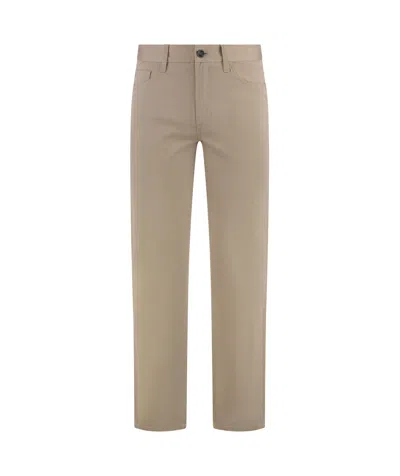 Zegna Belt Loops Slacks In Nude