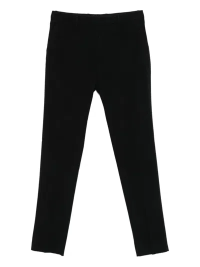 Zegna Belt-loops Trousers In Black