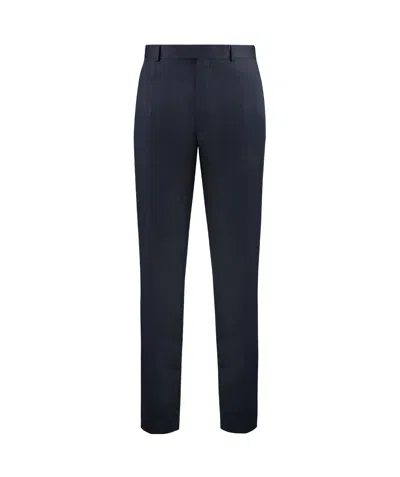 Zegna Belt Ring Casual Pants In Black