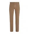 Zegna Belt Ring Casual Pants In Brown
