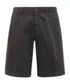 Zegna Pleated Chino Shorts In Black