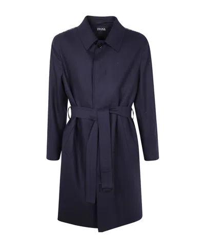 ZEGNA ZEGNA BELTED LONG COAT