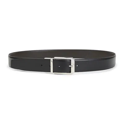 Zegna Belts Brown In Black
