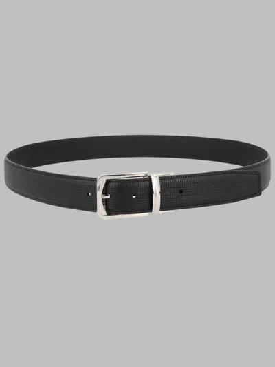 Zegna Leather Belt In Black