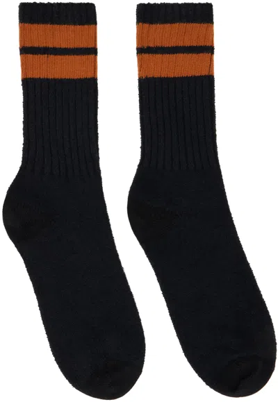 Zegna Black Cotton Blend Socks In 001 - Nero Unito