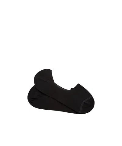 Zegna Black Cotton Blend Socks
