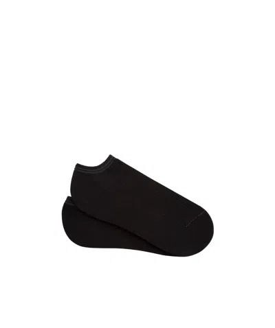 Zegna Black Cotton Blend Socks