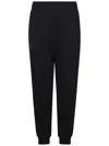 Zegna Black Cotton Fleece Joggers With Relaxed Fit In Black