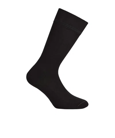 Zegna Black Cotton Socks