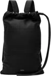 Zegna Black Drawstring Backpack In Ner Black