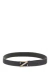 Zegna Adjustable Buckle Textured Belt