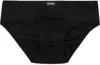 Zegna Black Logo Patch Briefs In 001 - Black