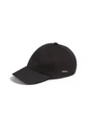 Zegna Casquette En Oasi Cashmere Bleu Foncé In Noir