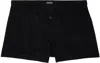 Zegna Black Patch Boxers In 001 - Black