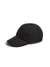 Zegna Blue Technical Fabric Baseball Cap In Noir