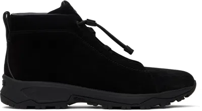 Zegna Black Triple Stitch Vetta High-top Sneakers In Nee Black