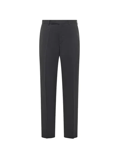 Zegna Black Trousers In Blue