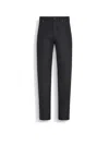 Zegna Black Wool And Cashmere Roccia Pants In Black