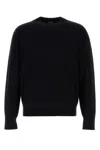 ZEGNA BLACK WOOL BLEND SWEATER