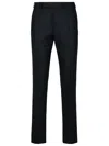 Zegna Pantalon En Coton Noir In Black