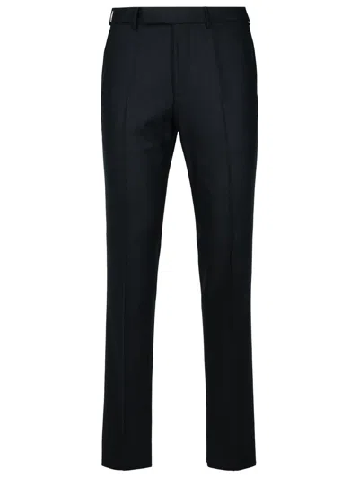 ZEGNA ZEGNA BLACK WOOL PANTS