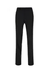 Zegna Wool Trousers With Belt Loops And Button Detail In Black