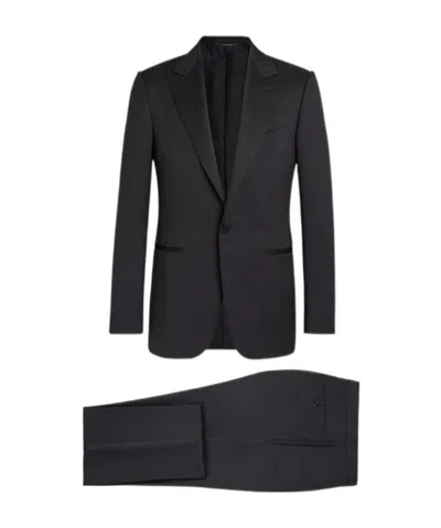 Zegna Black Wool Suit
