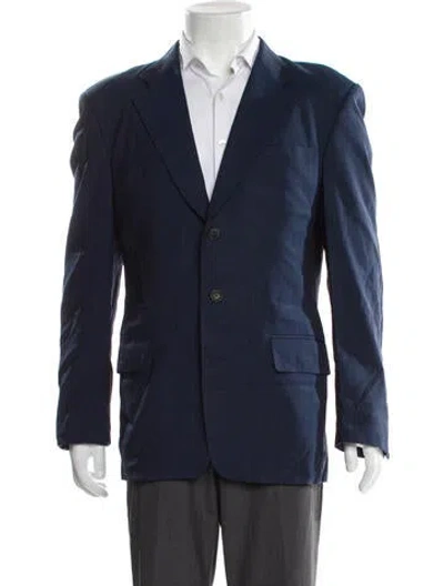 Pre-owned Zegna Blazer In Blue
